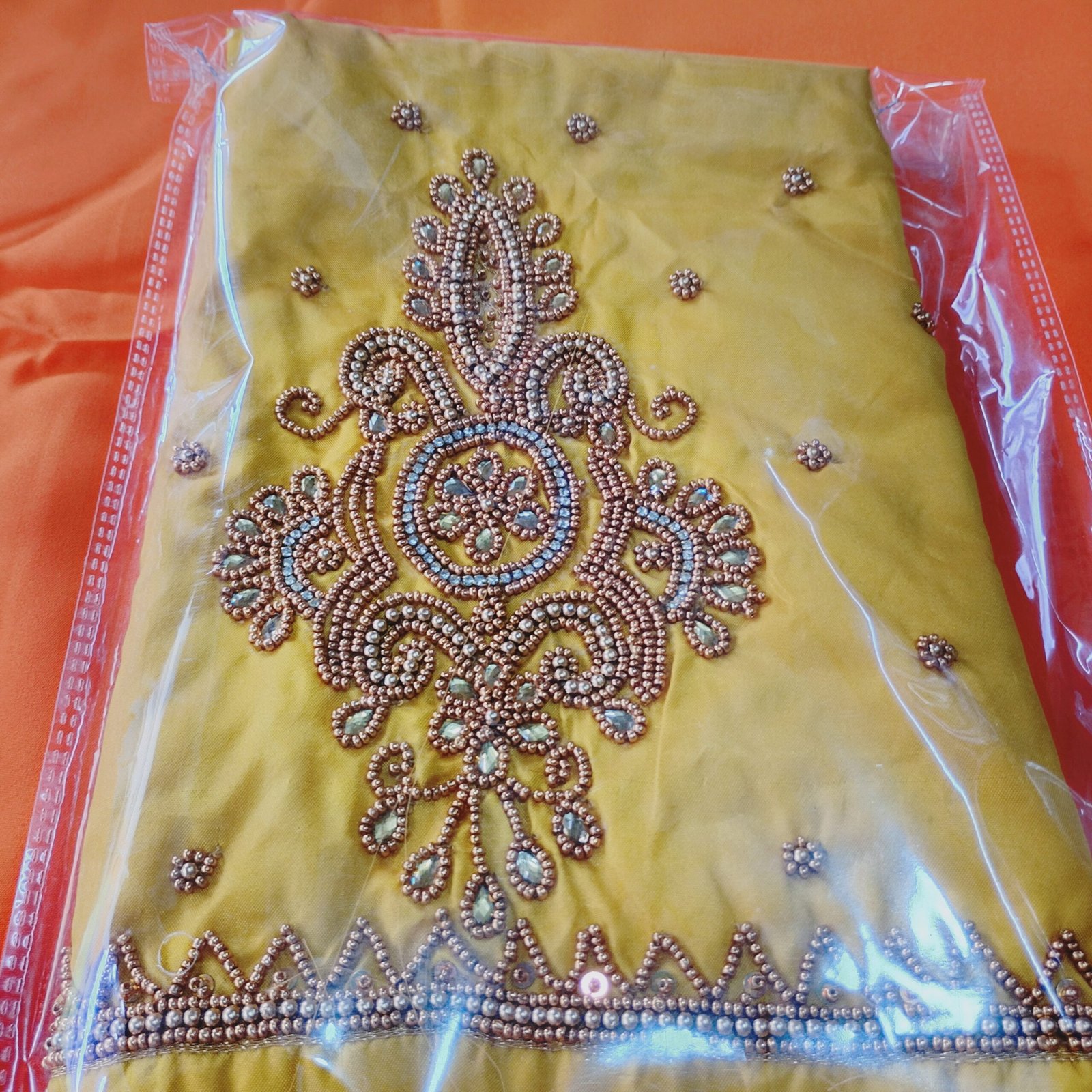 Royal Zari Work Unstitched Blouse Pieces (Multiple Colors) - Image 4