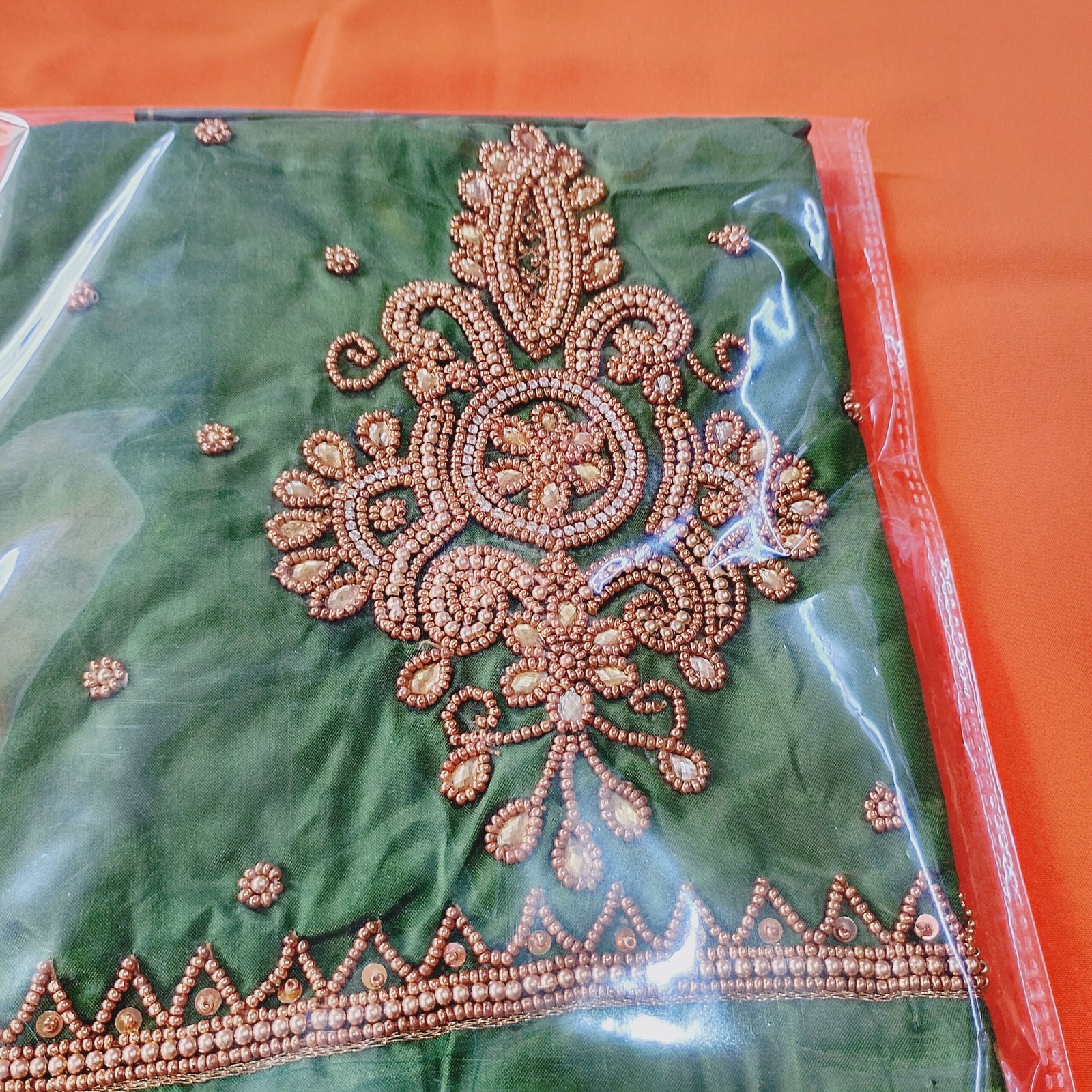 Royal Zari Work Unstitched Blouse Pieces (Multiple Colors) - Image 2