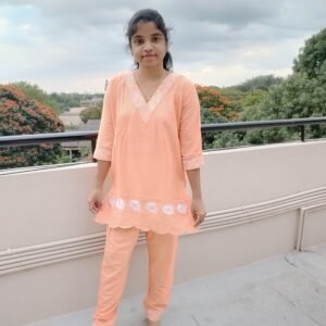 Ebroidered cotton 2p set