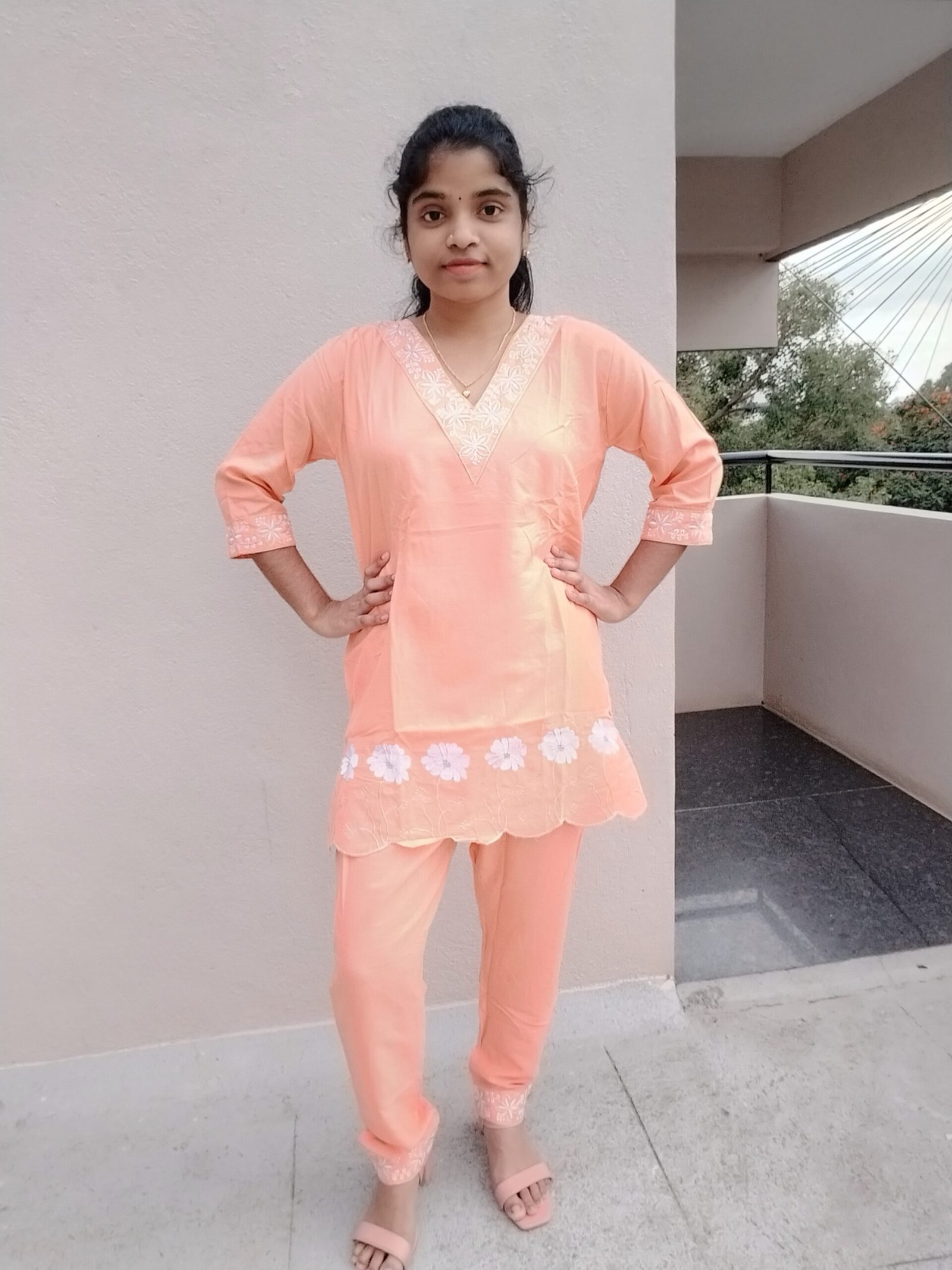 Ebroidered cotton 2p set - Image 3