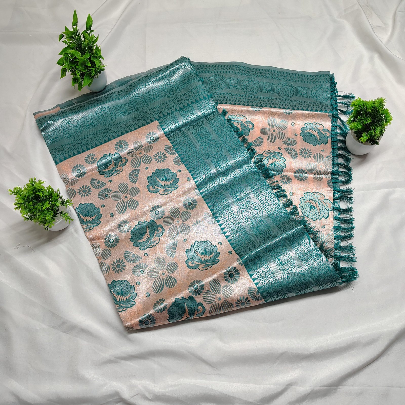 Banarasi style Art silk saree - Image 10