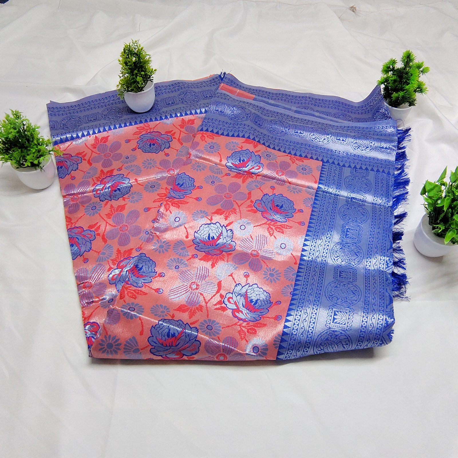 Banarasi style Art silk saree - Image 6